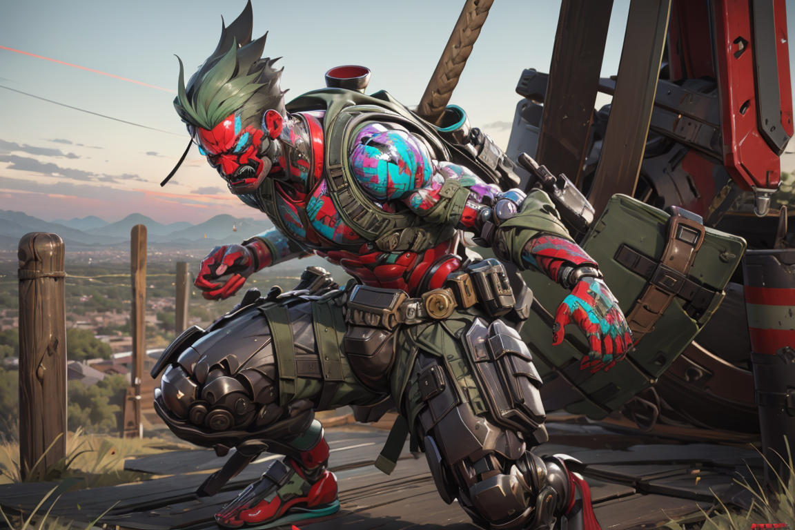 5101035-1989934826-1boy,male focus,_lora_CyberGenji_1_,cybergenji,solo,cyborg,sandals,fangs,ninjamecha,mechanical arms,2d,glowing,glowing eyes,no h.png